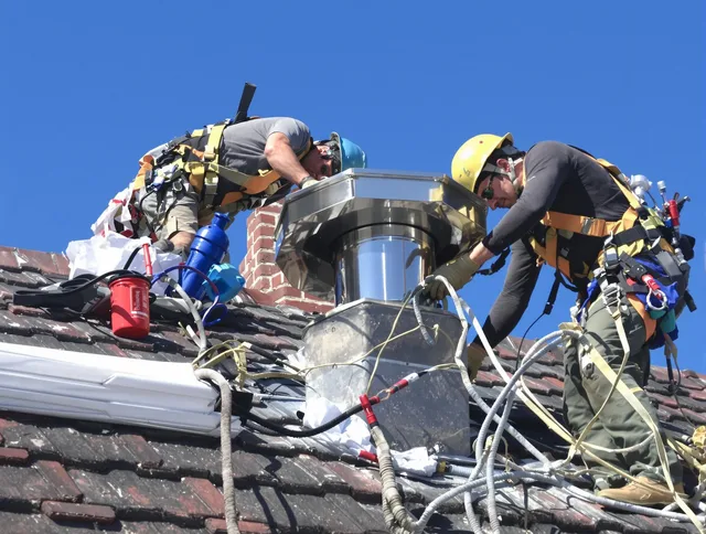 Protective chimney cap installed by Burrillville Chimney Sweep in Burrillville, RI