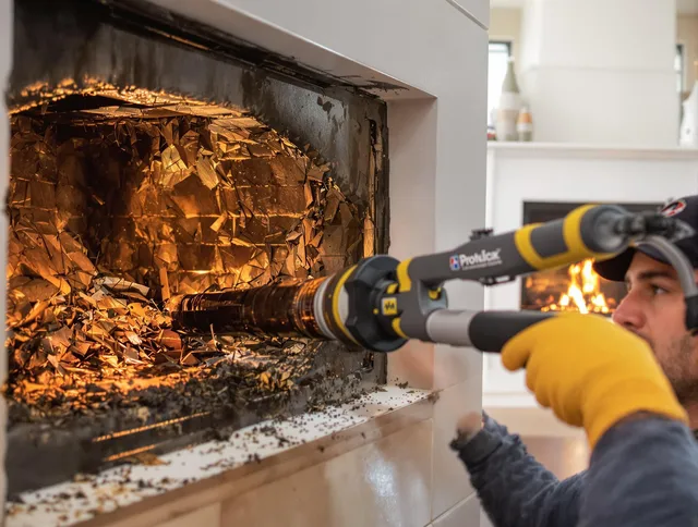 Professional chimney cleaning by Burrillville Chimney Sweep in Burrillville, RI