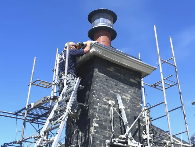 Sturdy chimney crown finished by Burrillville Chimney Sweep in Burrillville, RI
