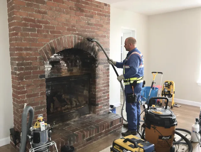 Burrillville Chimney Sweep expert performing detailed chimney sweep in Burrillville, RI