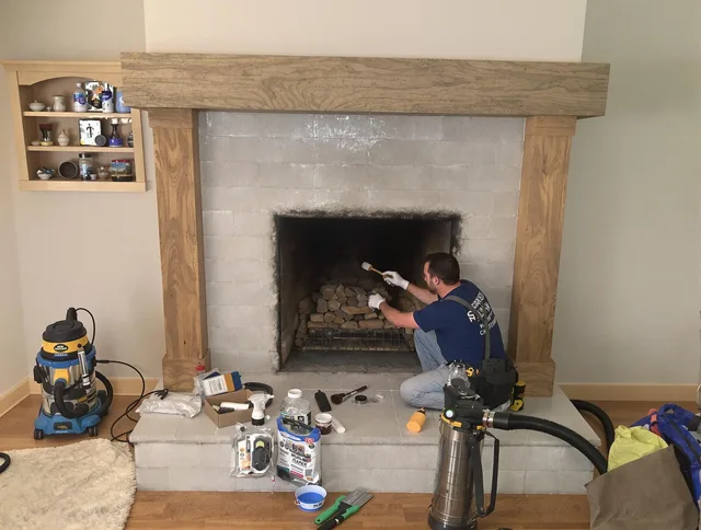 Detailed creosote removal process by Burrillville Chimney Sweep in Burrillville, RI