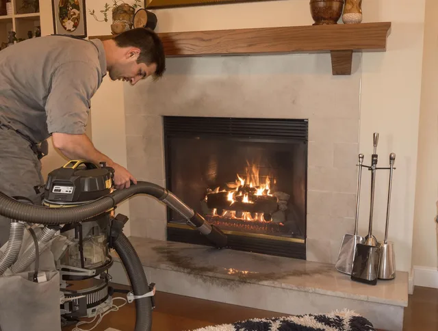 Routine fireplace upkeep by Burrillville Chimney Sweep in Burrillville, RI