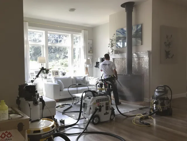 Soot removal service by Burrillville Chimney Sweep for a fireplace in Burrillville, RI